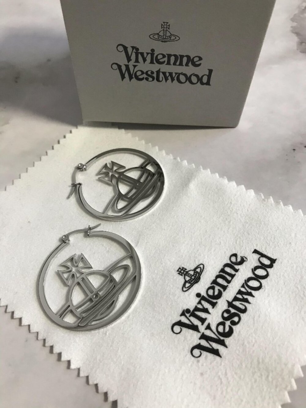 Vivienne Westwood Drop Silver Earring
